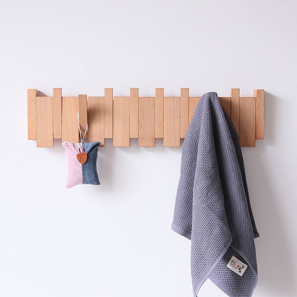 Artisan Wooden Coat Rack Inspired by Piano Keys – Ruviox