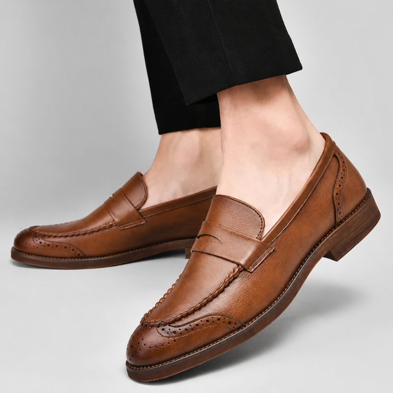 Santino Leather Classic Penny Loafers