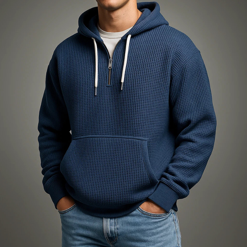 Brennan Cozy Waffle Knit Hoodie
