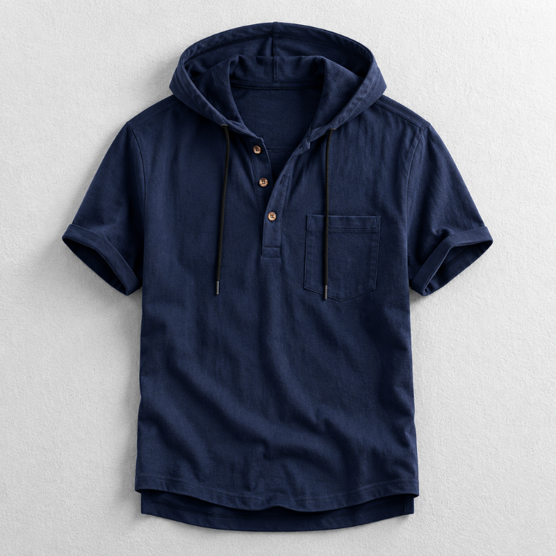 Hudson Hooded Henley Shirt