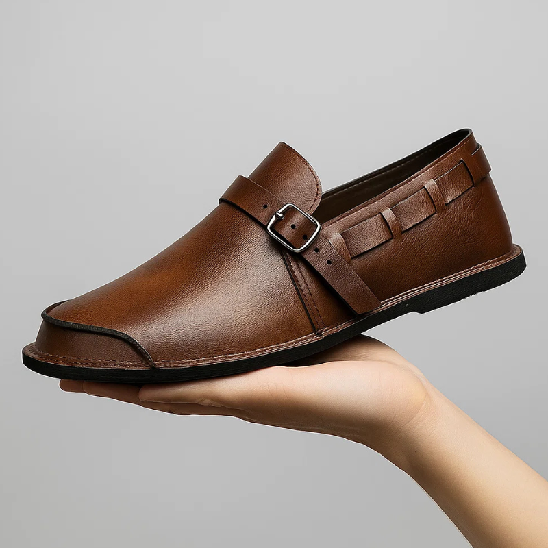 Authentic Leather Loafers by Leonardo