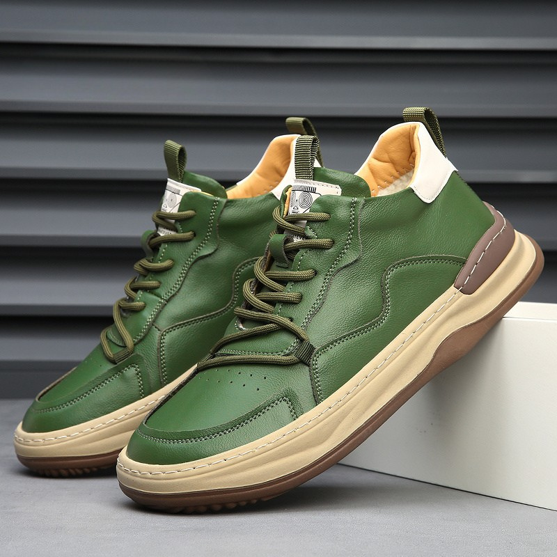 Authentic Italian Leather Sneakers by Marco