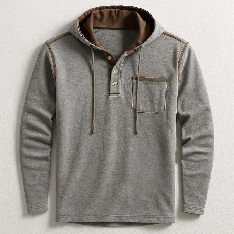Hudson Hooded Henley Shirt
