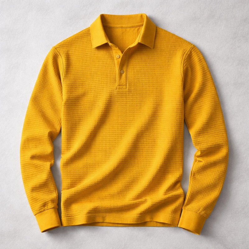 Lusso Long-Sleeve Polo Shirt