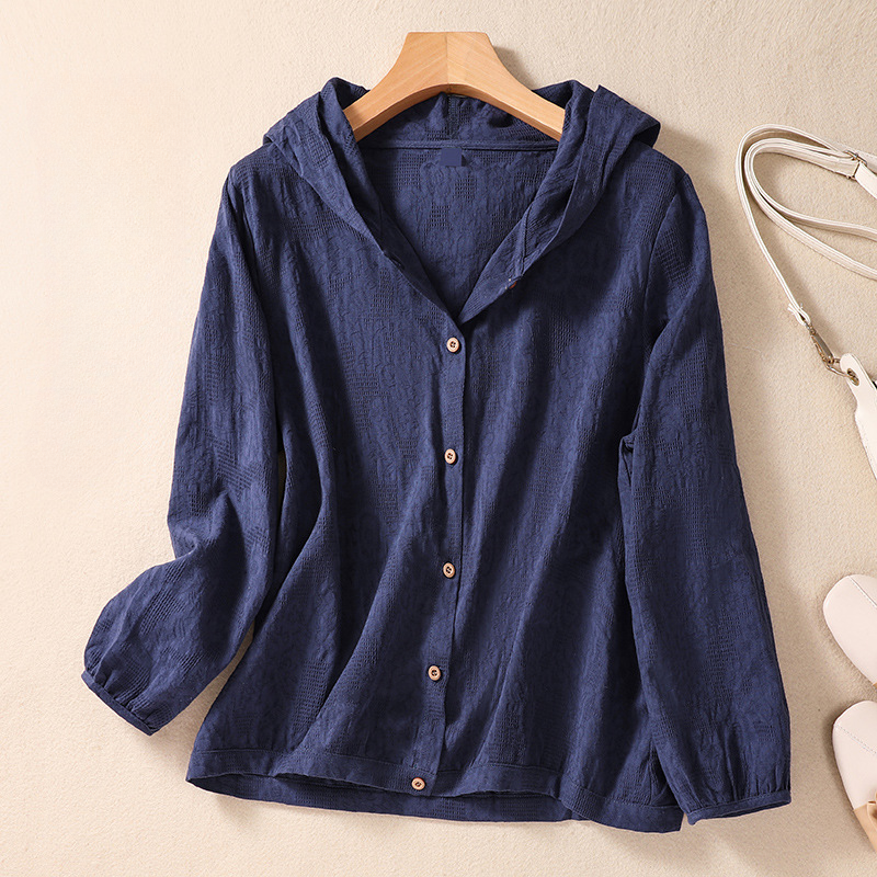 Linen Hoodie by Amanda
