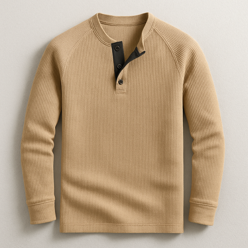 Brooks Long Sleeve Henley Shirt