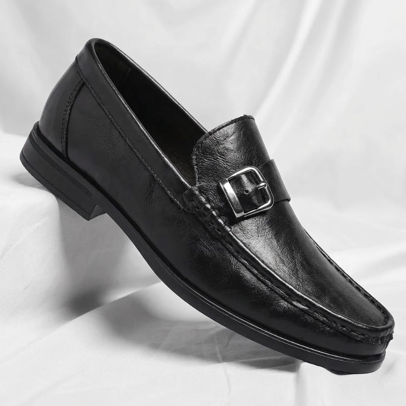 Luciano Genuine Italian Leather Slip-On Shoes