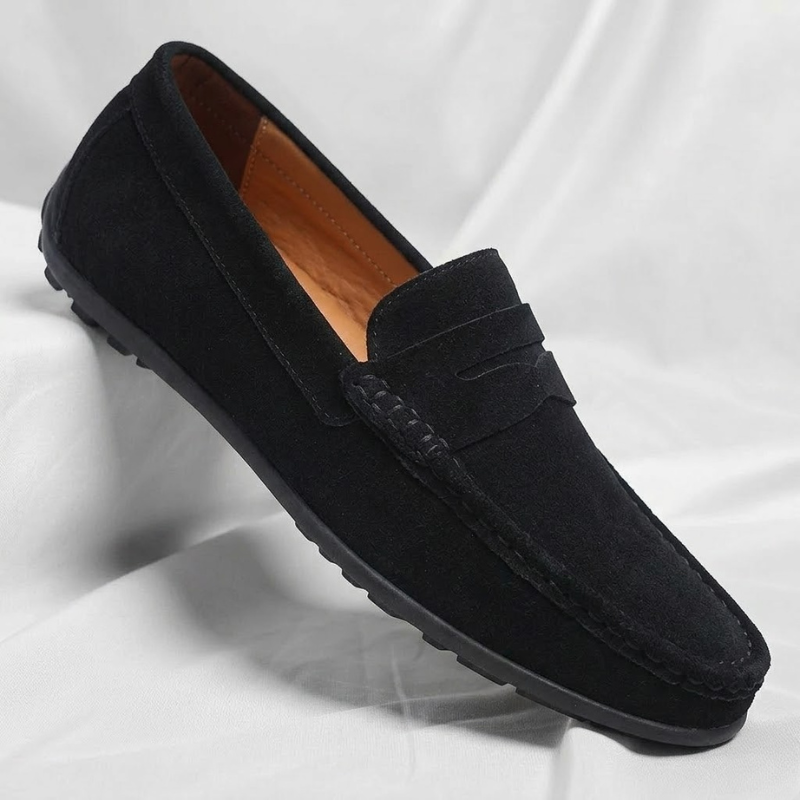 Veneto Suede Slip-On Loafers