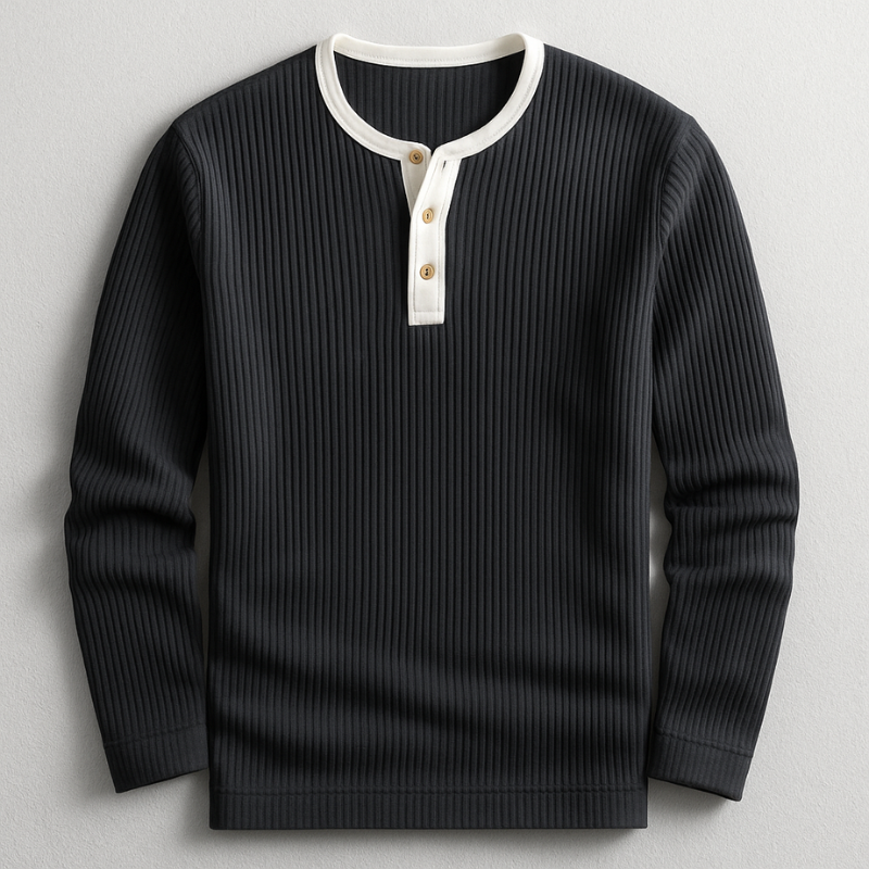 Dalton Long Sleeve Henley Shirt