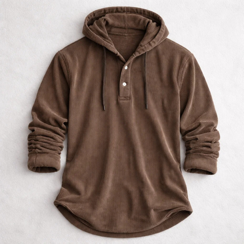 Nolan Corduroy Hooded Sweatshirt