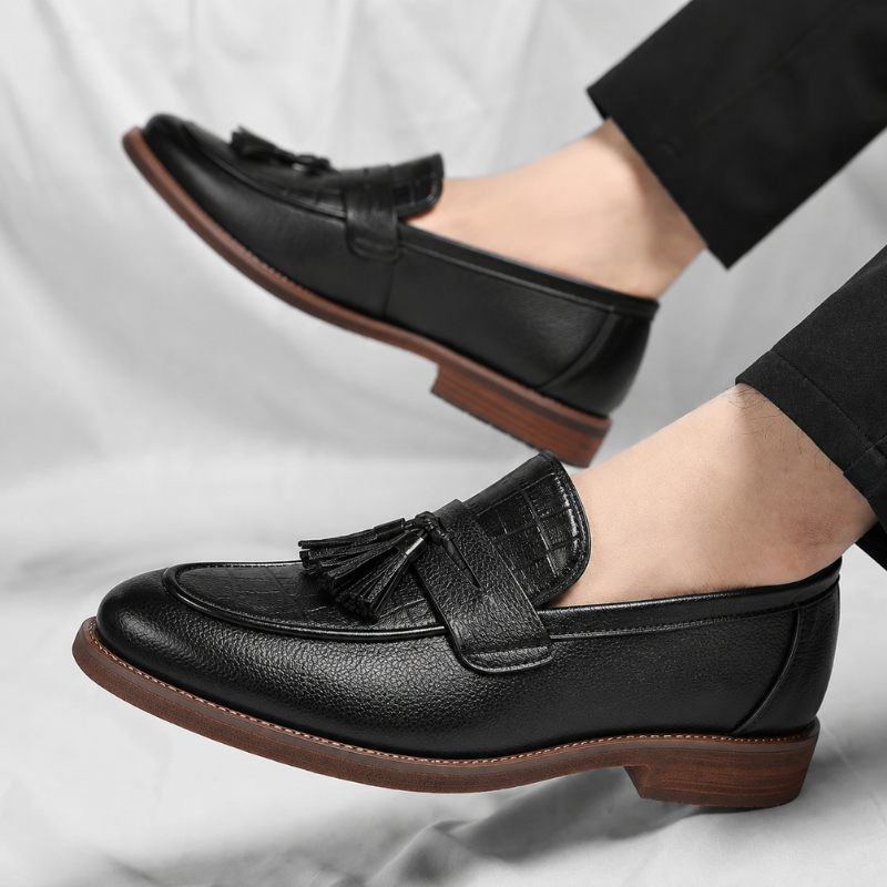 Siena Leather Loafers with Tassel Detail