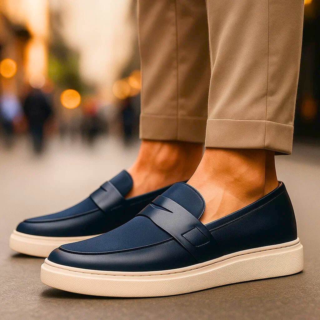 Lusso Italian Penny Loafers for Men