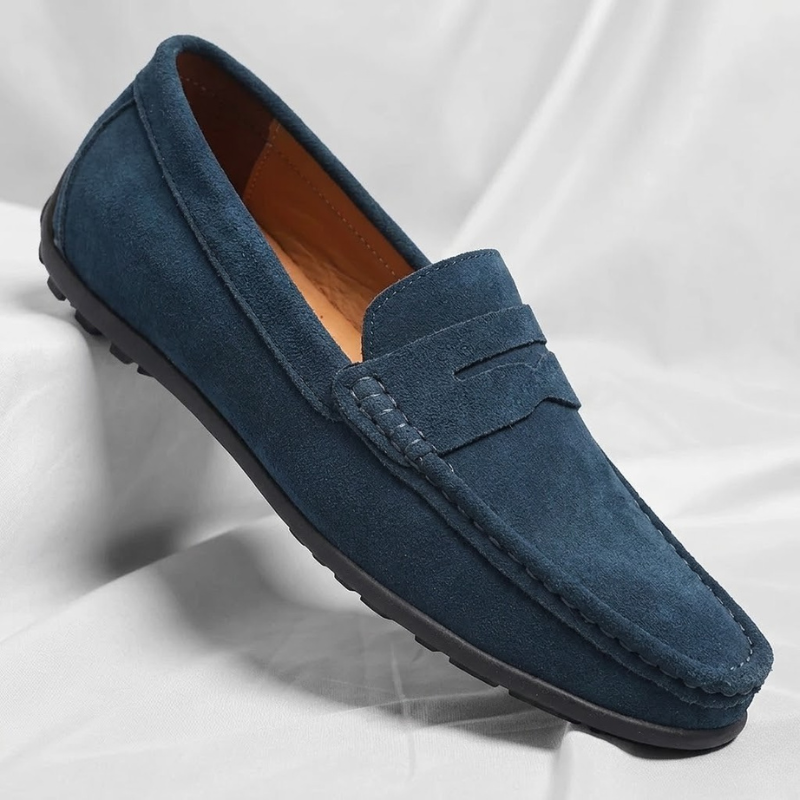 Veneto Suede Slip-On Loafers