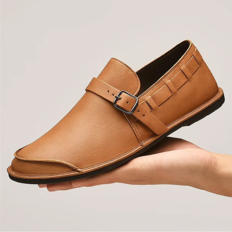 Authentic Leather Loafers by Leonardo