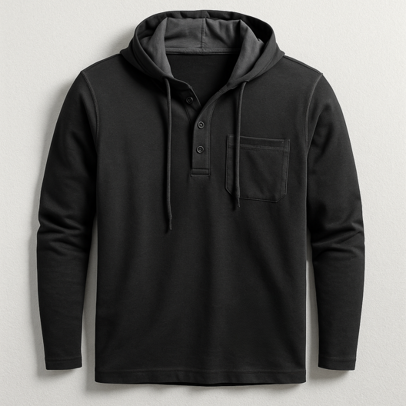 Hudson Hooded Henley Shirt