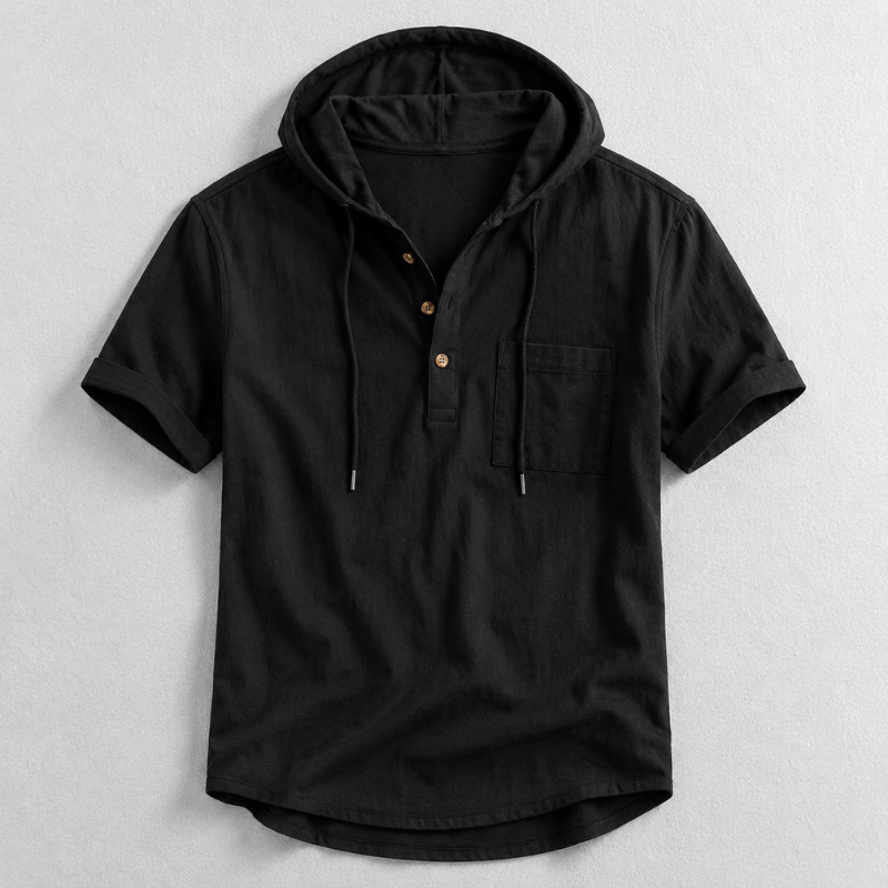 Hudson Hooded Henley Shirt