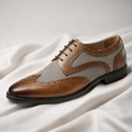Gatsby Houndstooth Pattern Dress Shoes