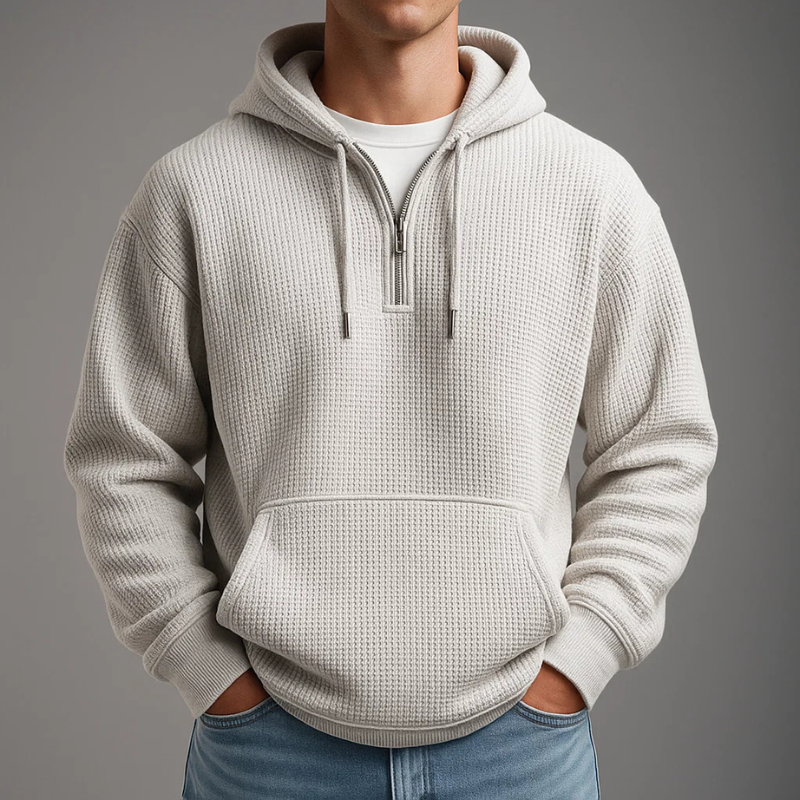 Brennan Cozy Waffle Knit Hoodie