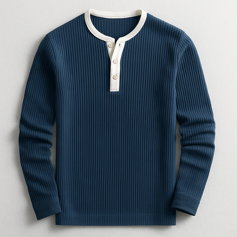 Dalton Long Sleeve Henley Shirt