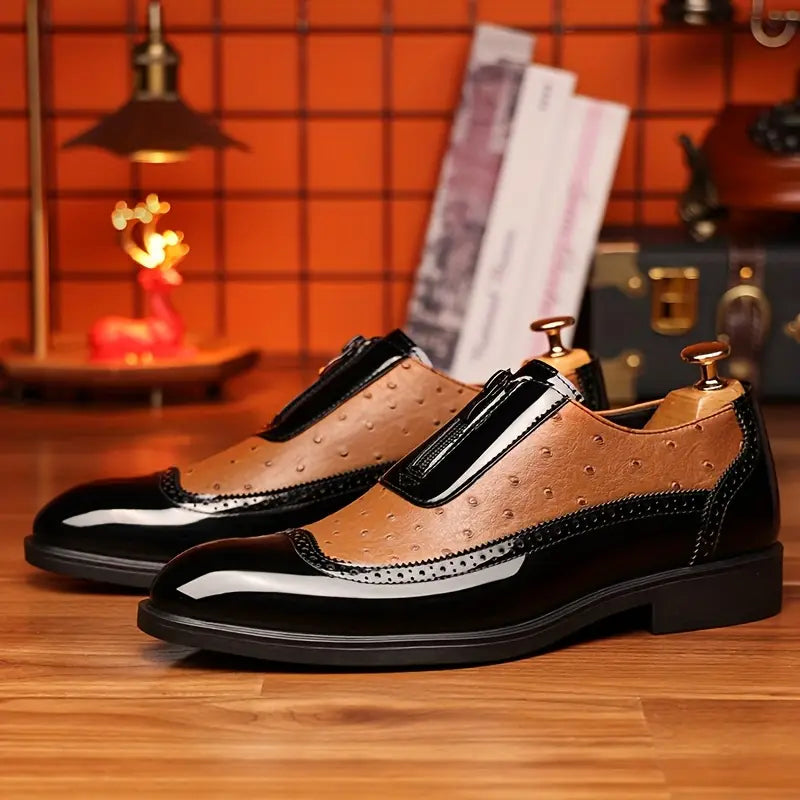 Ostrich Leather Loafers by Ravello