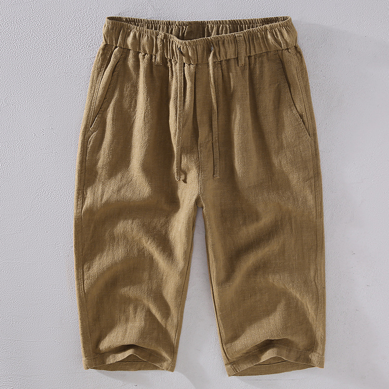 Kyoto Linen Crop Trousers