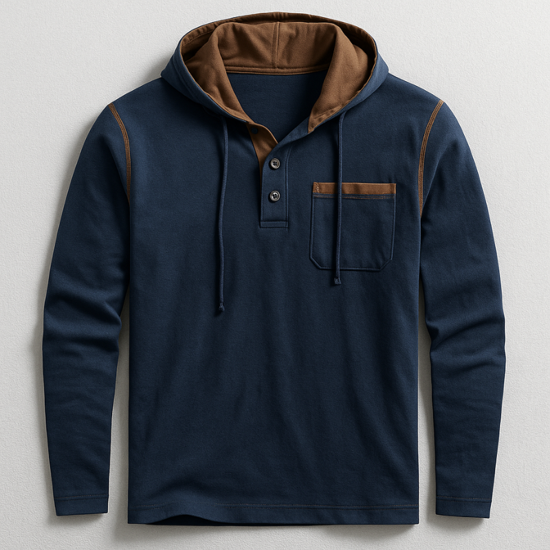 Hudson Hooded Henley Shirt