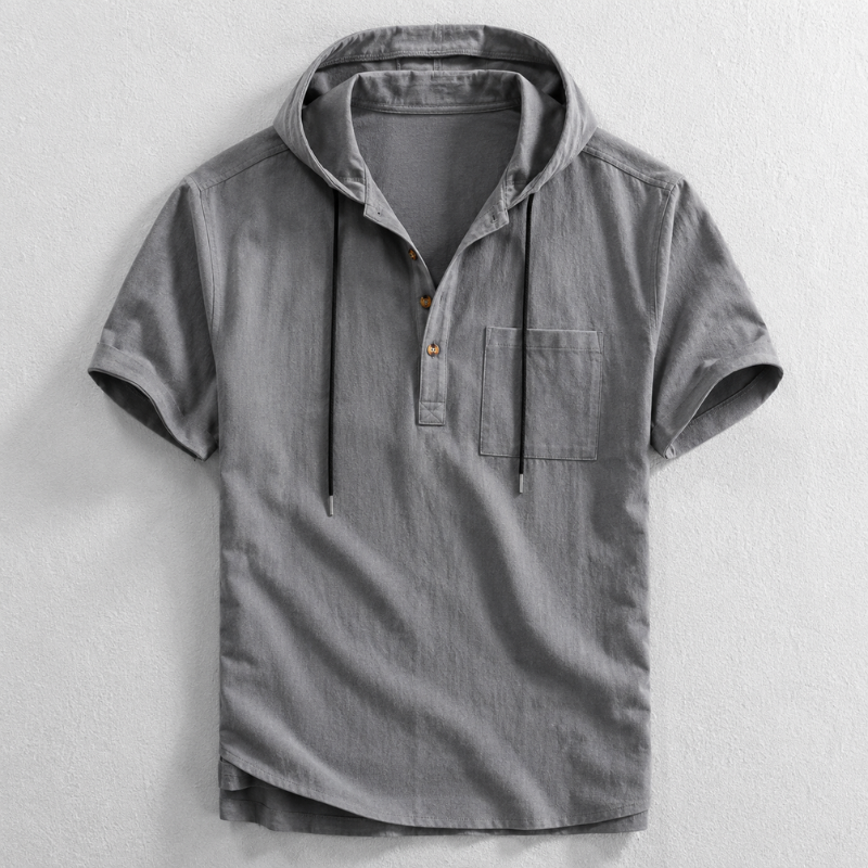 Hudson Hooded Henley Shirt
