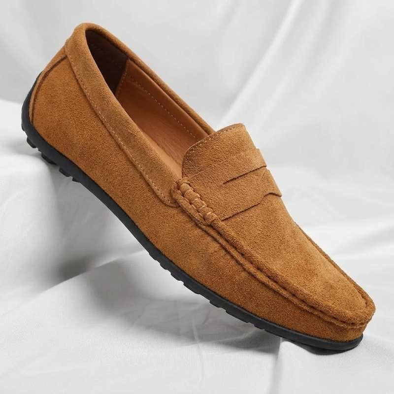 Veneto Suede Slip-On Loafers