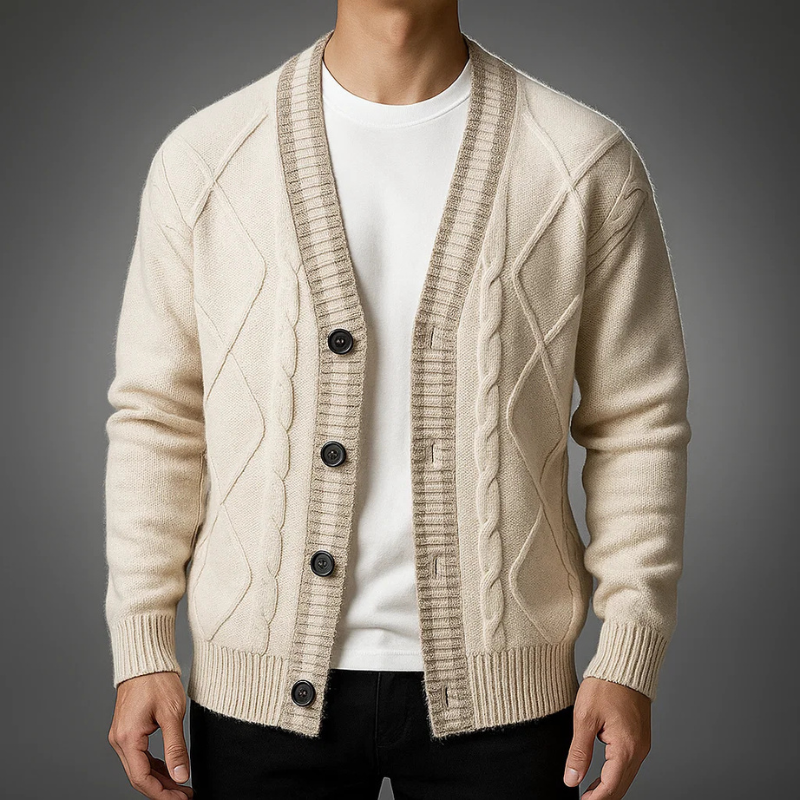 Cristiano Knit Wool Cardigan