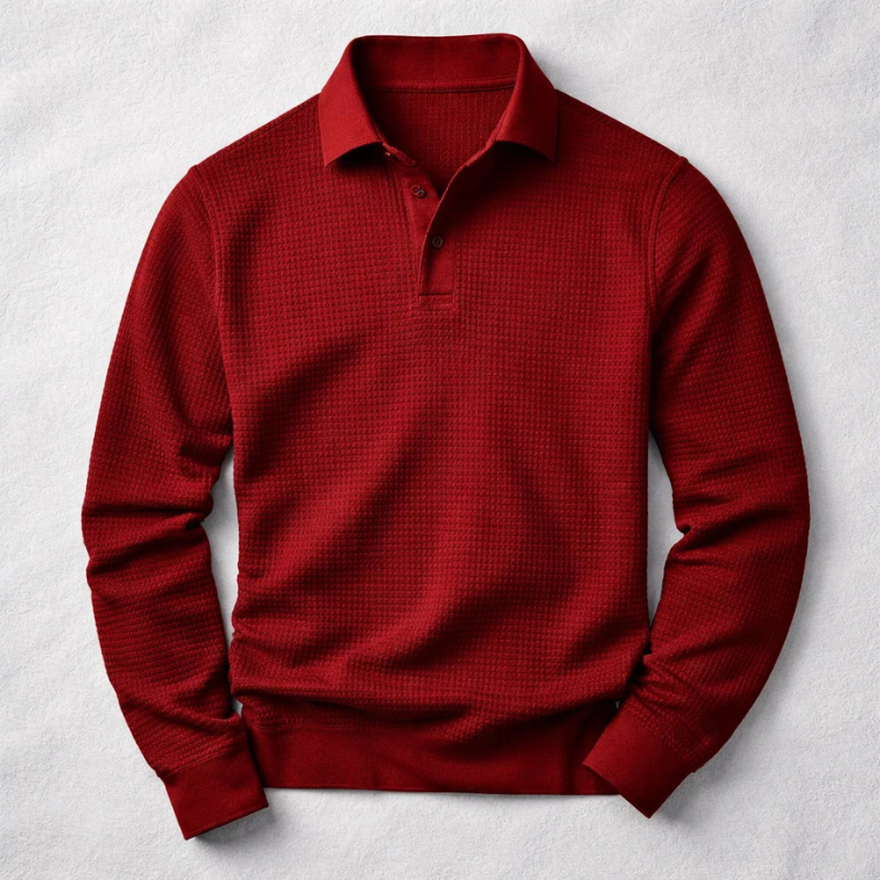 Lusso Long-Sleeve Polo Shirt