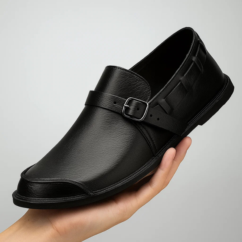 Authentic Leather Loafers by Leonardo