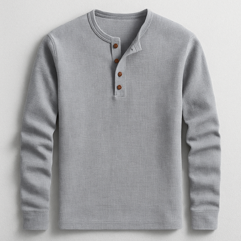 Hudson Long Sleeve Henley Shirt