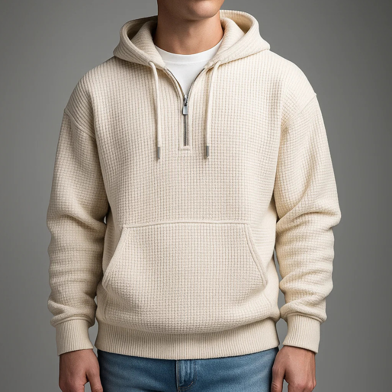Brennan Cozy Waffle Knit Hoodie