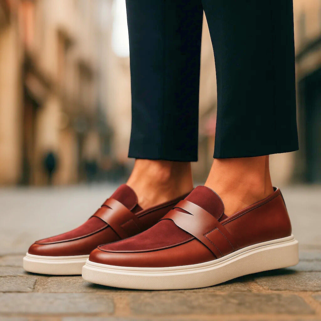 Lusso Italian Penny Loafers for Men