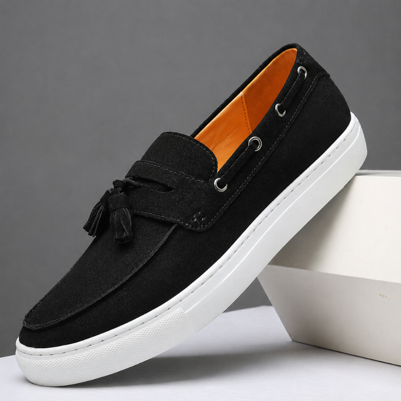 Mayfair Suede Loafers with Tassel Detail