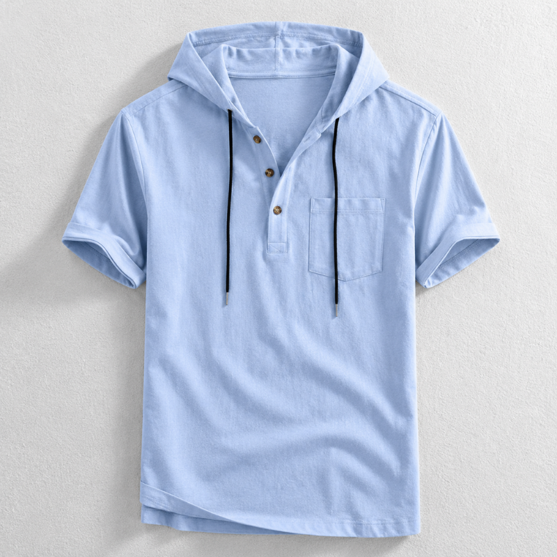 Hudson Hooded Henley Shirt