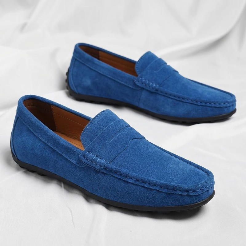 Veneto Suede Slip-On Loafers