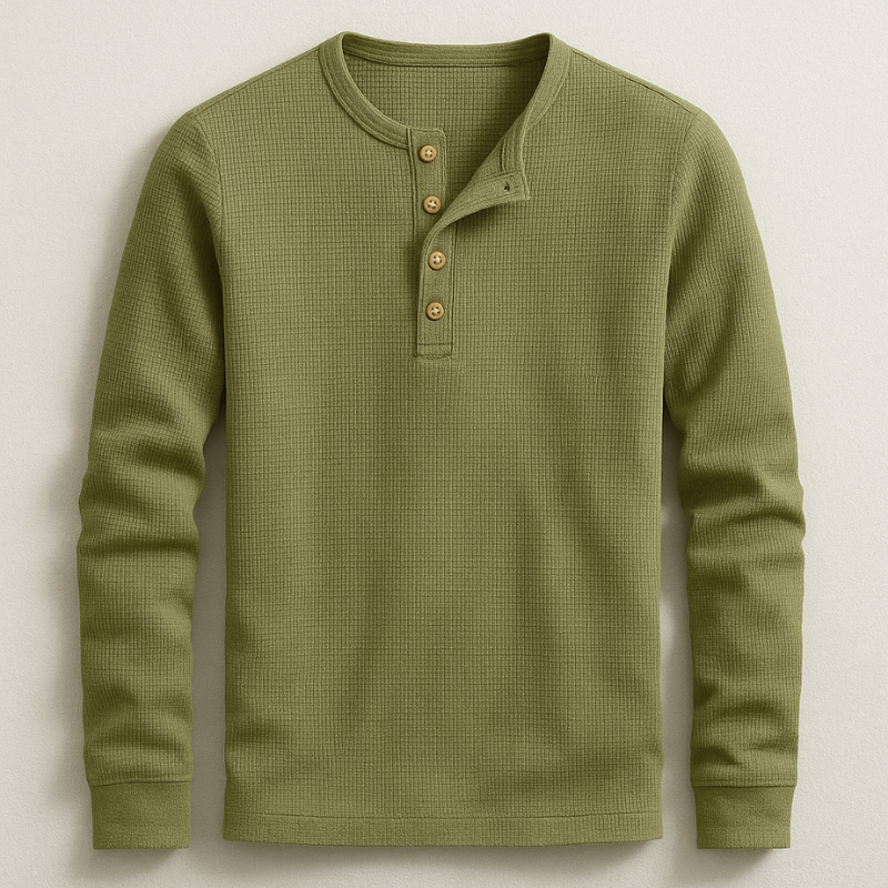 Hudson Long Sleeve Henley Shirt