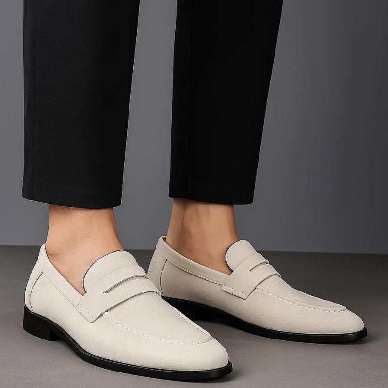 Marco Suede Penny Loafer Shoes