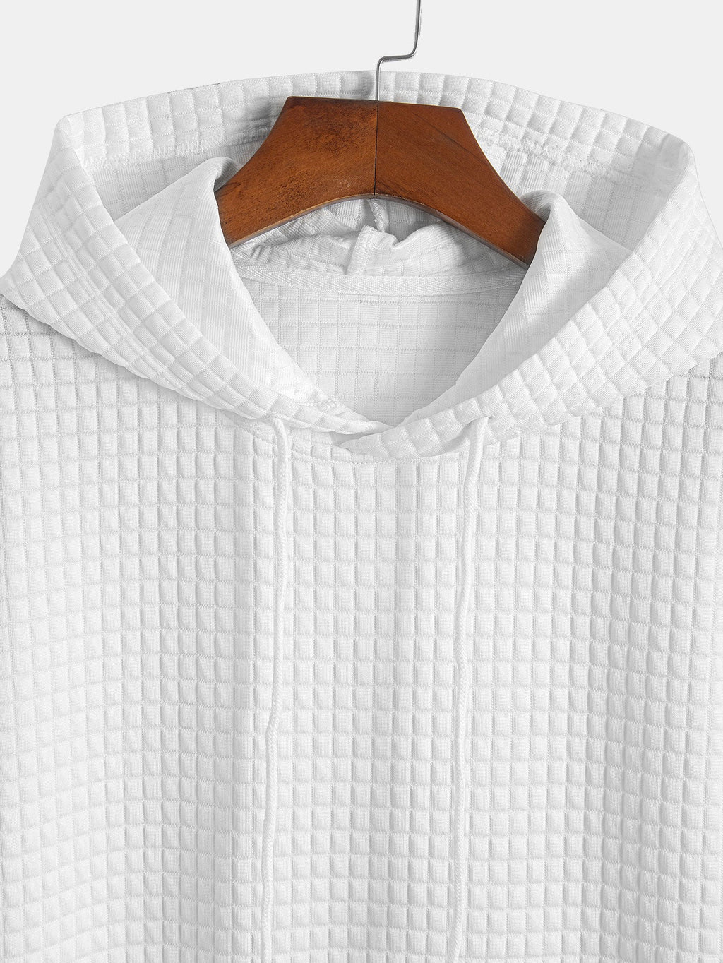 Kangaroo Pocket Waffle Hooded T-Shirt & Shorts