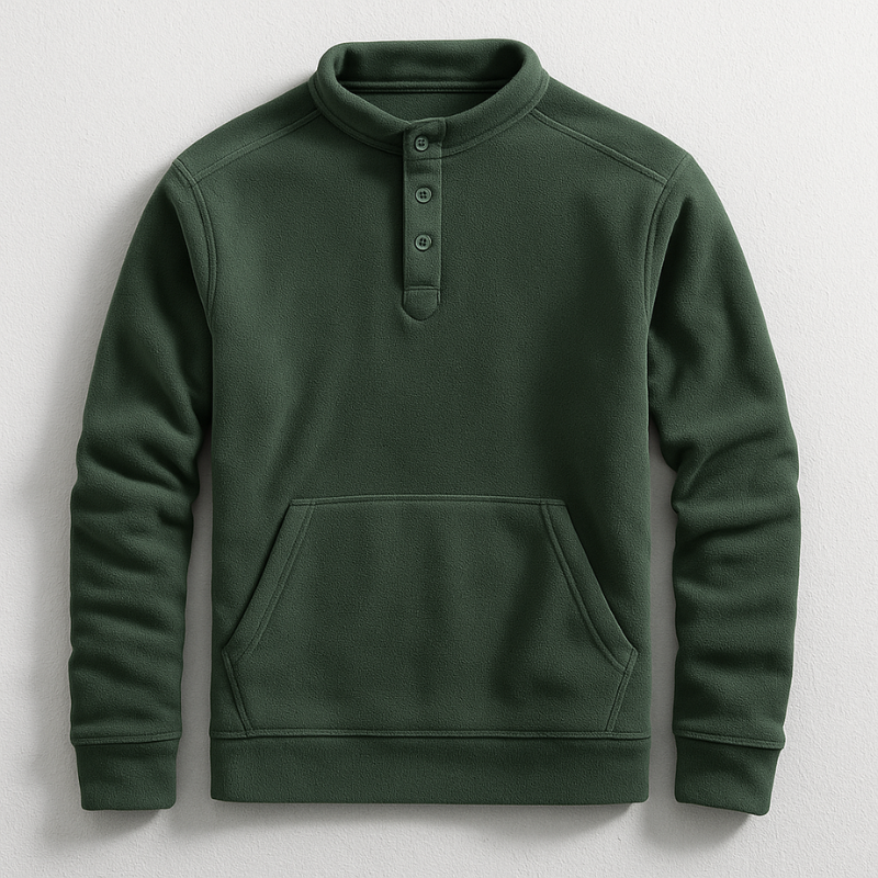 Preston Fleece Henley Sweatshirt