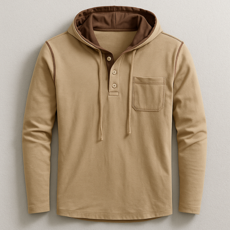 Hudson Hooded Henley Shirt