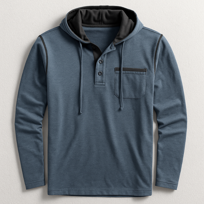Hudson Hooded Henley Shirt