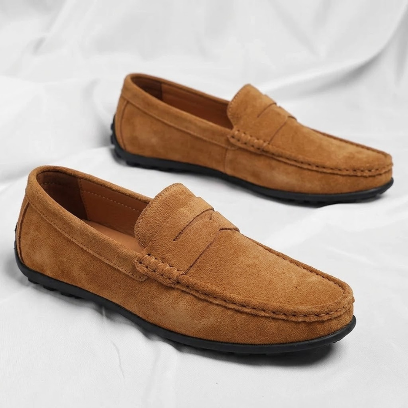 Veneto Suede Slip-On Loafers