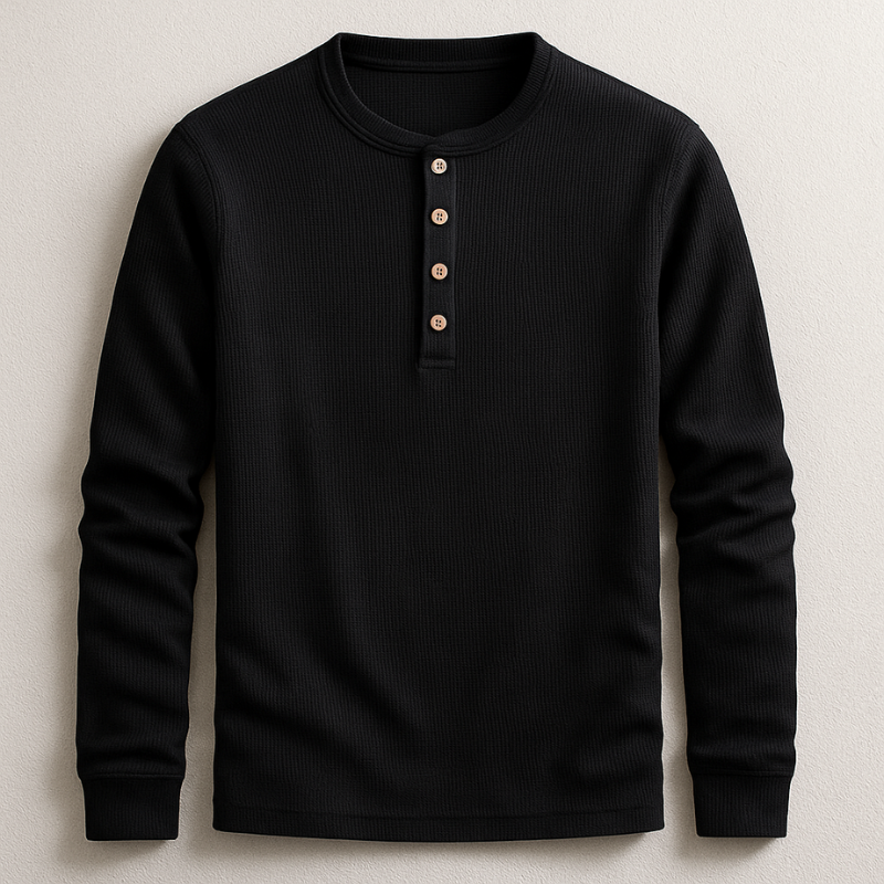 Hudson Long Sleeve Henley Shirt