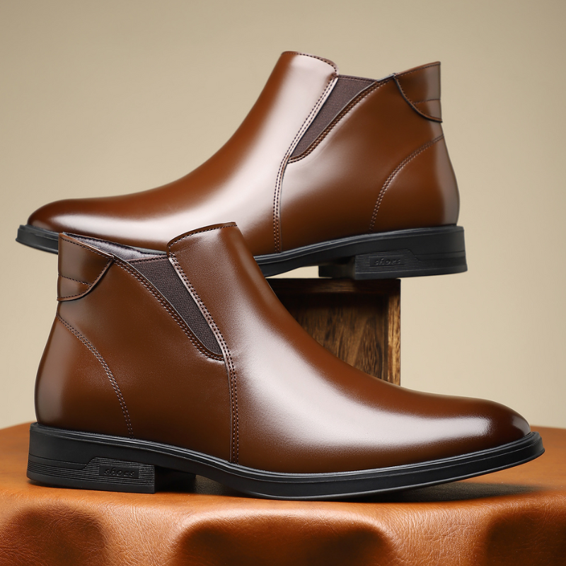 Premium Leather Chelsea Boots