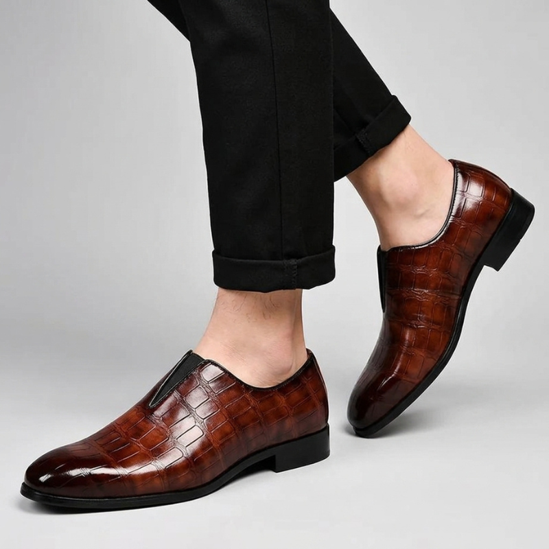 Sorrento Authentic Leather Slip-On Loafers