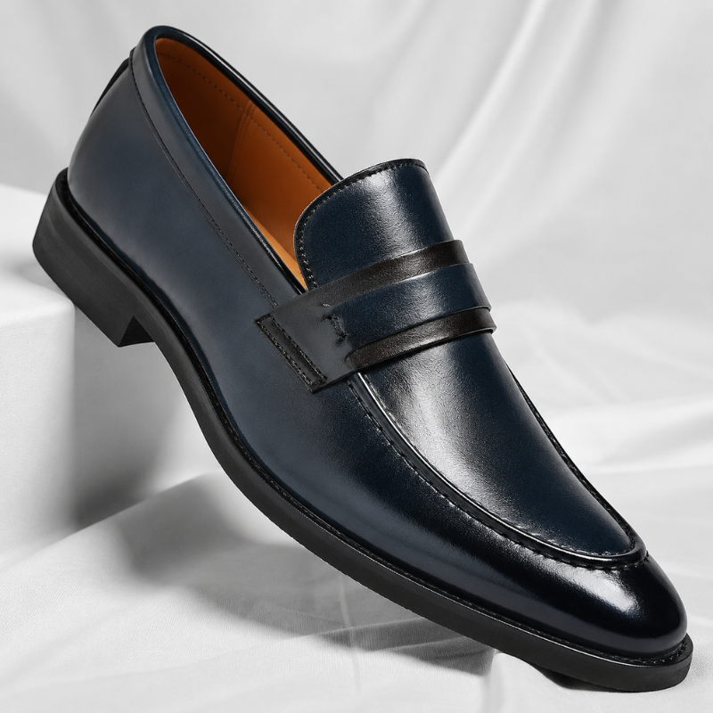 Lucca Genuine Italian Leather Slip-On Shoes