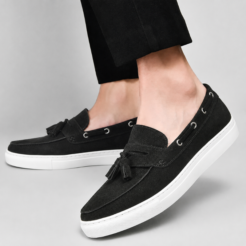 Mayfair Suede Loafers with Tassel Detail