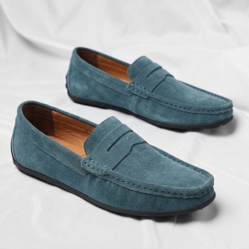 Veneto Suede Slip-On Loafers